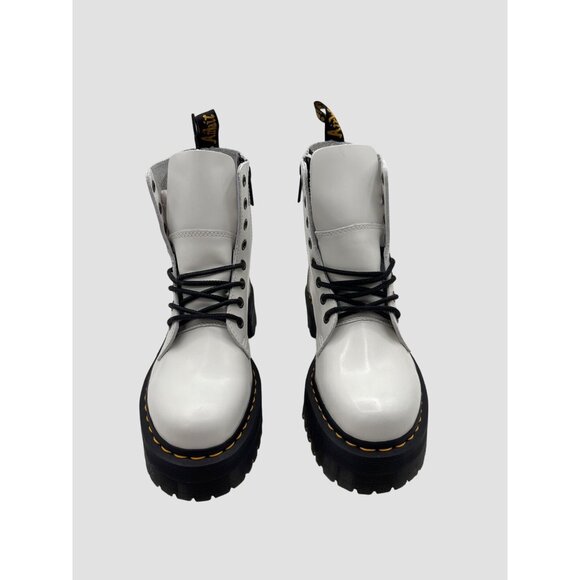 Dr. Martens SIZE 9 Jadon White Platform Boots Combat Lace-Up Chunky Sole - Picture 4 of 12
